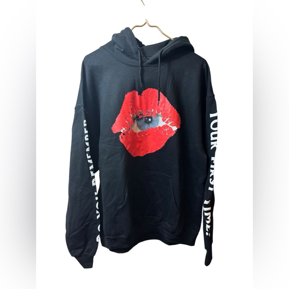 TKL THE KID LAROI | hoodie black 2022 tour your first time pullover sweatshirt